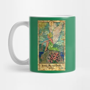 Five Of Swords. Minor Arcana Tarot Card. Mug